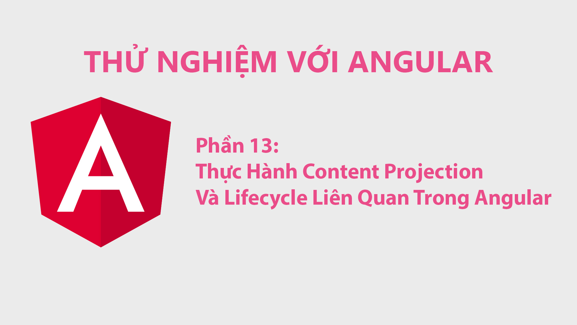 Thử Nghiệm Với Angular Phần 13: Thực Hành Content Projection Và Lifecycle Liên Quan Trong Angular