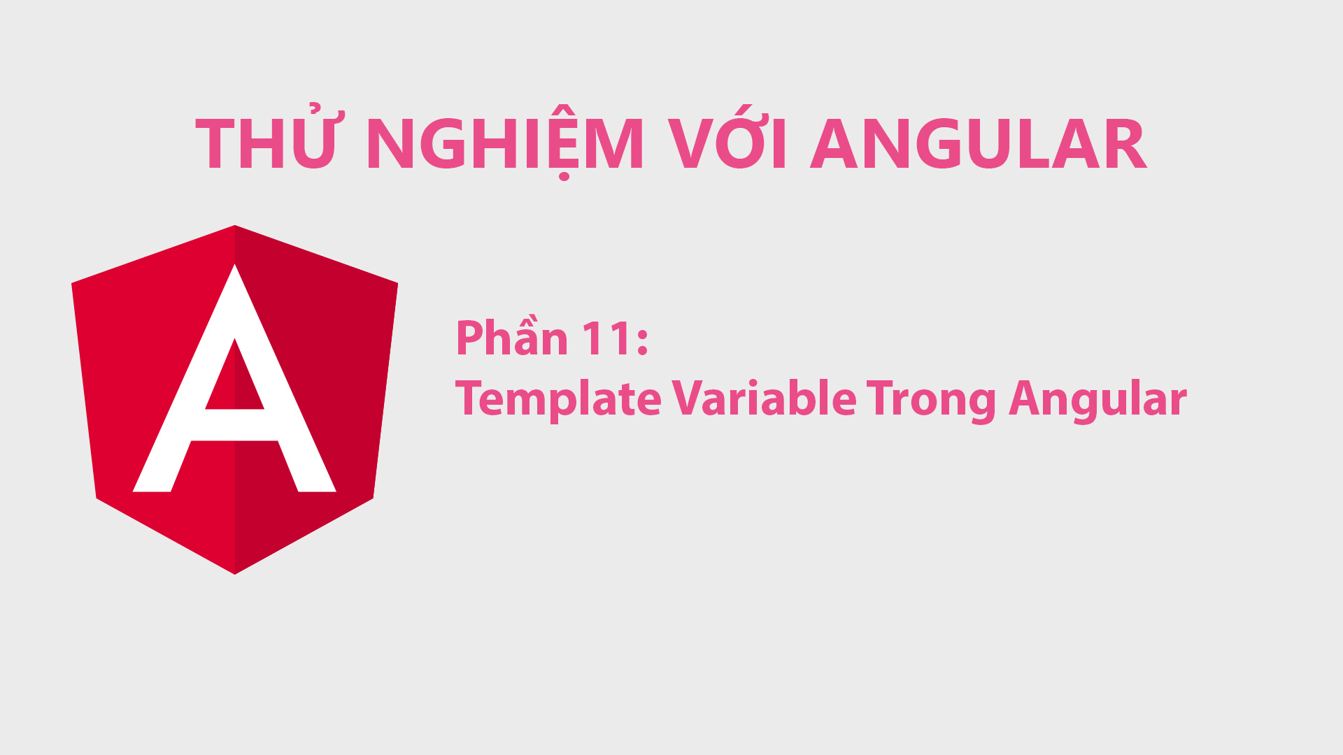 Thử Nghiệm Với Angular Phần 11: Template Variable Trong Angular