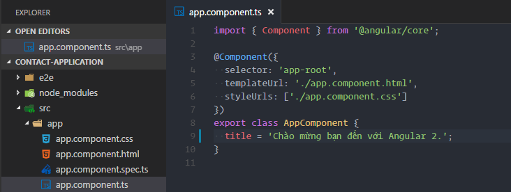 Edit AppComponent