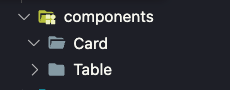 components folder react structure 2024