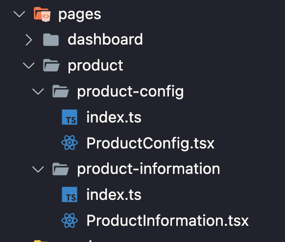 pages folder react structure 2024